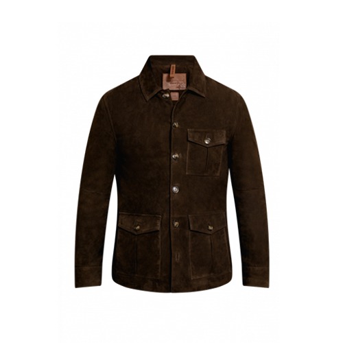 Coloniaire - Artisan Goat Suede Jacket - Coffee