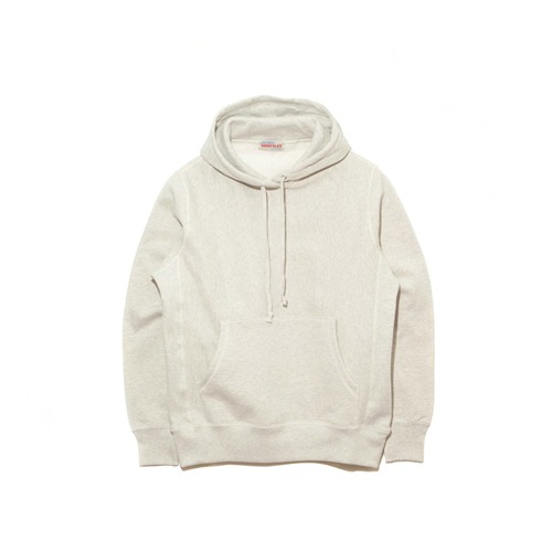 GOODFOLKS - Heavyweight Pullover Hoodie - Heather Oatmeal
