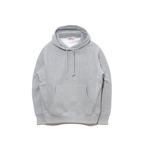 GOODFOLKS - Heavyweight Pullover Hoodie - Heather Grey