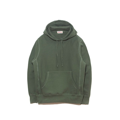 GOODFOLKS - Heavyweight Pullover Hoodie - Olive