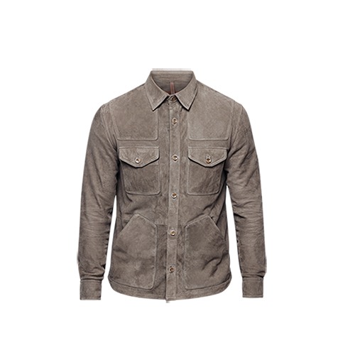 Coloniaire - Chemise Goat Suede Overshirt - ZAP Green